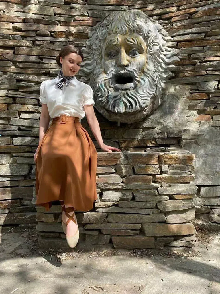 1950S Vintage Audrey Hepburn's outfit in Roman Holiday