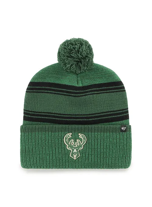 '47 Brand Cuff Pom Fadeout Milwaukee Bucks Knit Hat