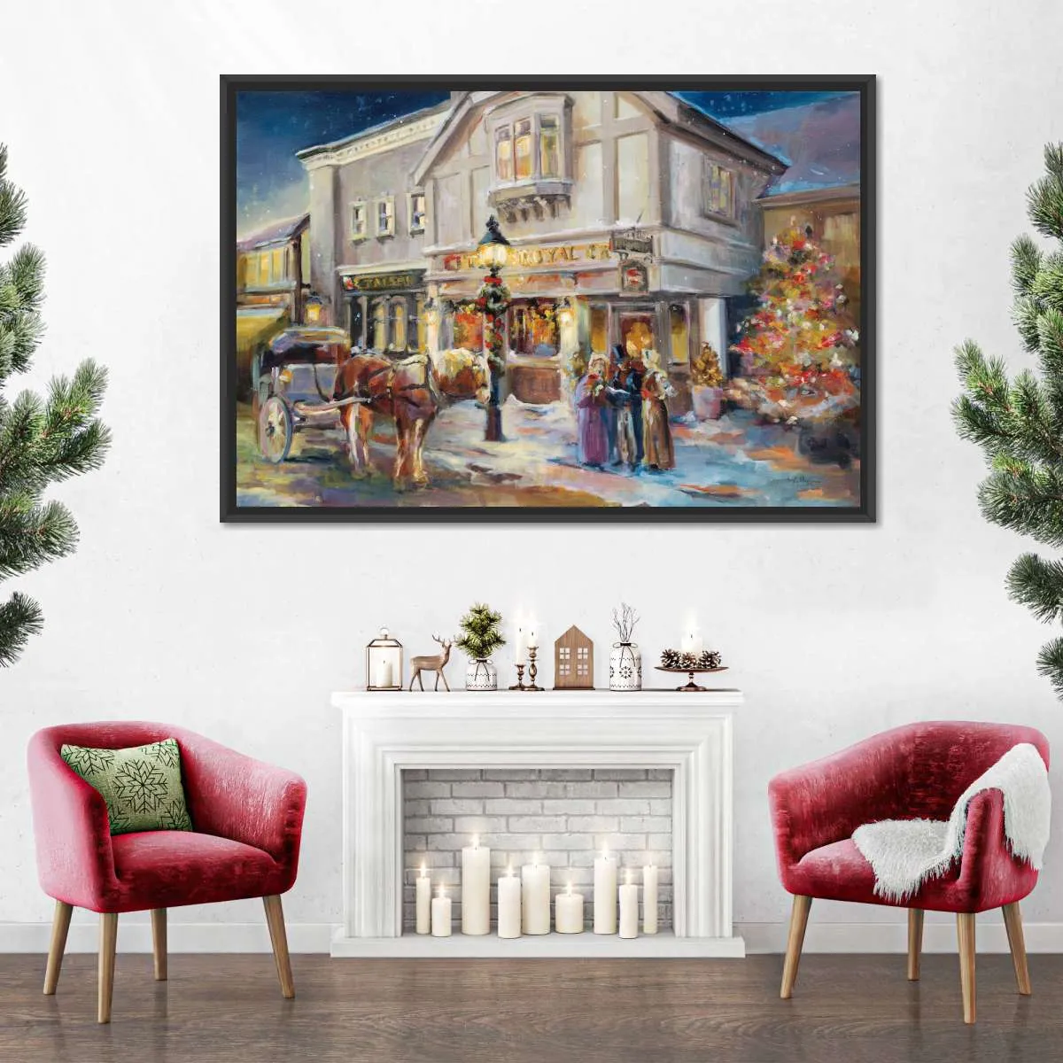 A Christmas Night Light Wall Art