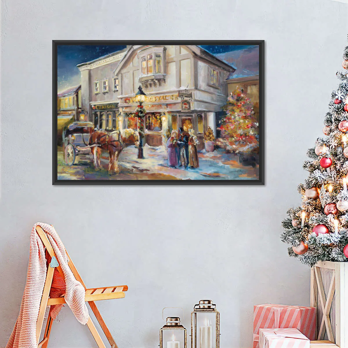 A Christmas Night Light Wall Art