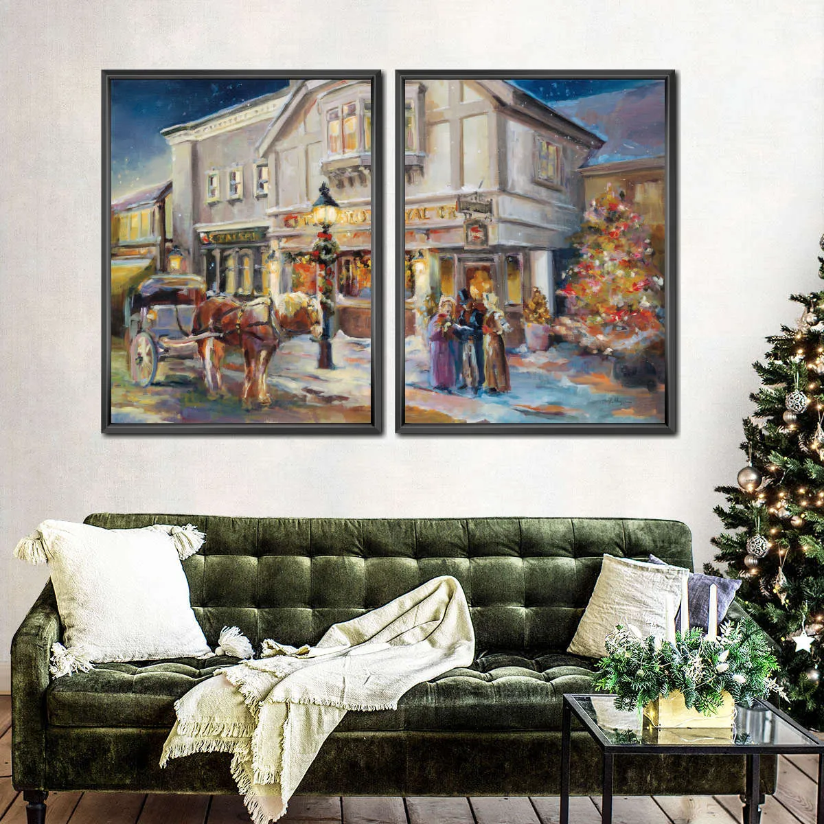 A Christmas Night Light Wall Art