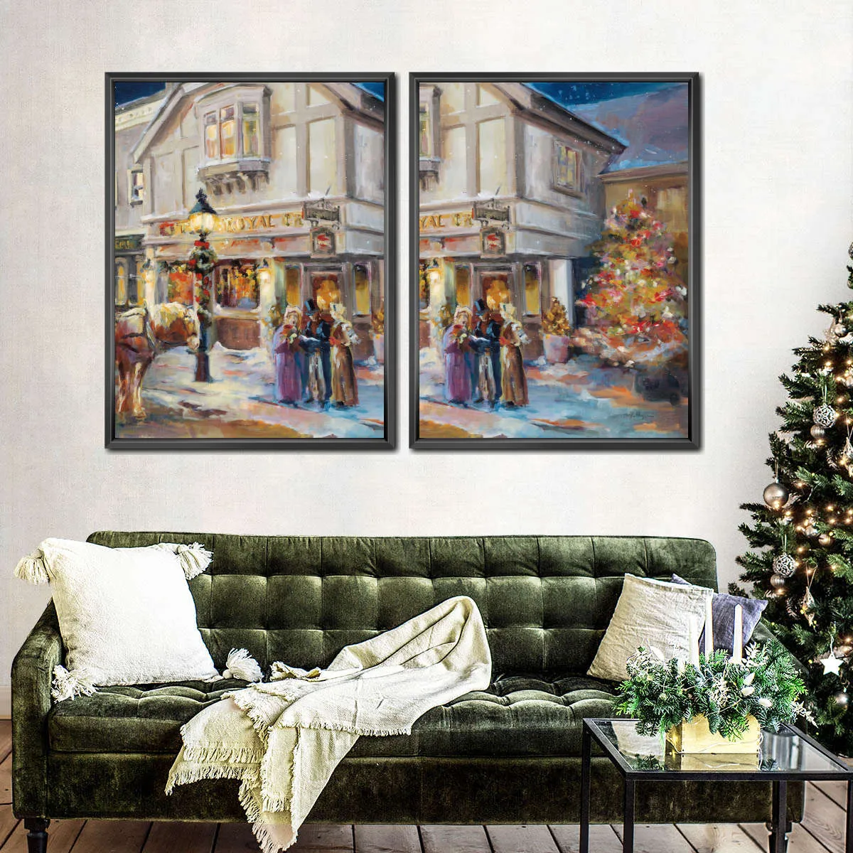 A Christmas Night Light Wall Art