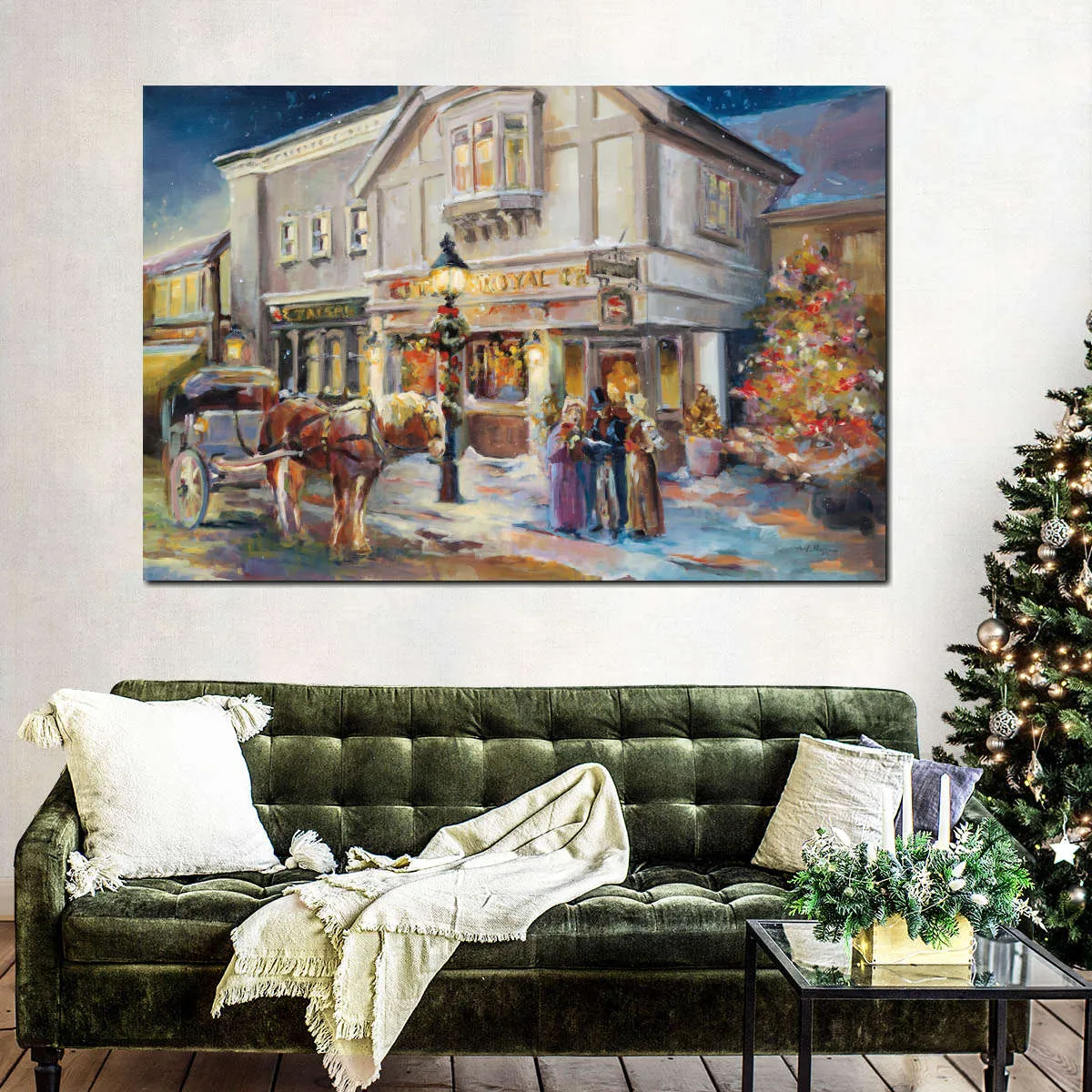 A Christmas Night Light Wall Art