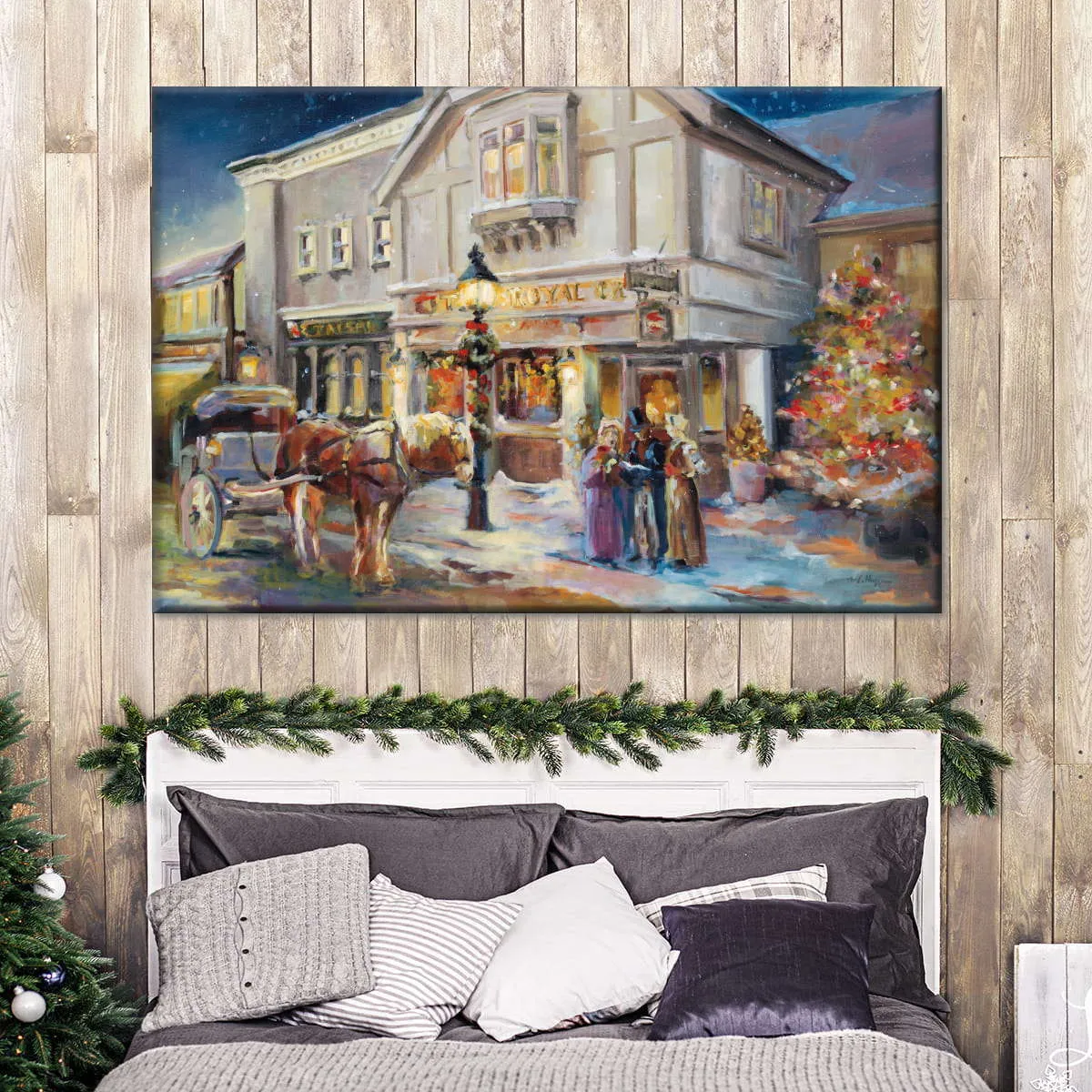 A Christmas Night Light Wall Art