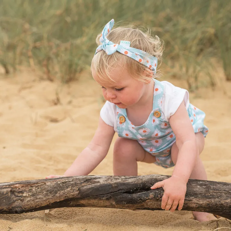 Acorn Romper - Daisy Turquoise