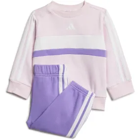 adidas Originals Clear Pink/White/Violet Fusion I 3S Tib Fl Sweat Set