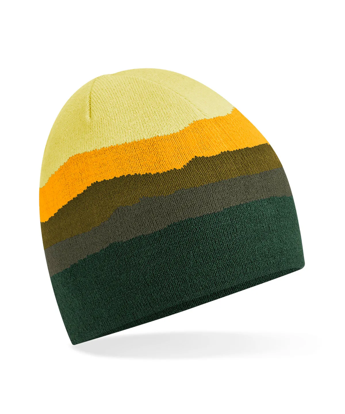 Adult Beechfield Mountain Peaks Knit Beanie {B394R}