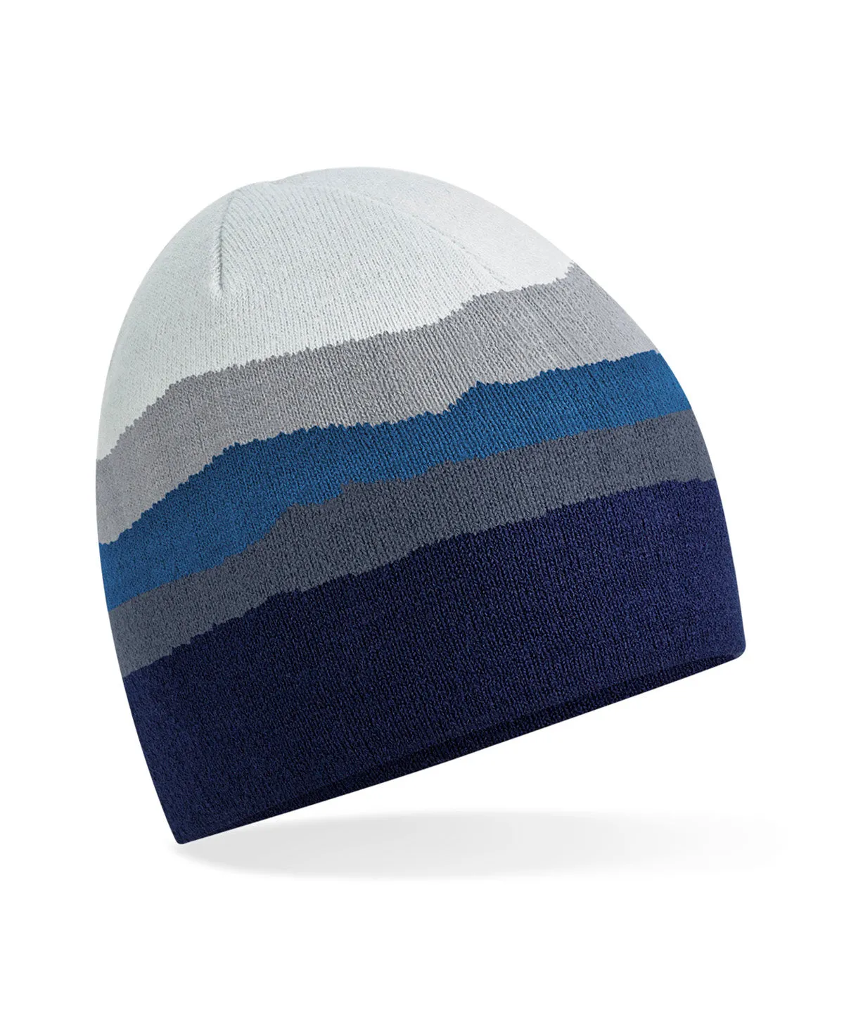 Adult Beechfield Mountain Peaks Knit Beanie {B394R}