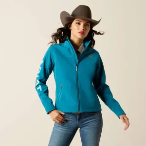 Ariat Women's New Team Softshell Jacket - Ocean Depths/Retro Ranch Print