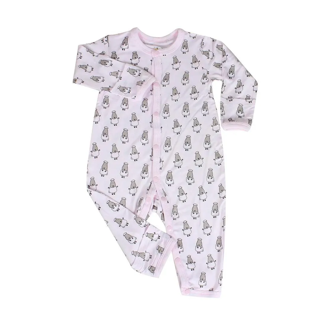 Baa Baa Sheepz Romper Pink Small Sheepz