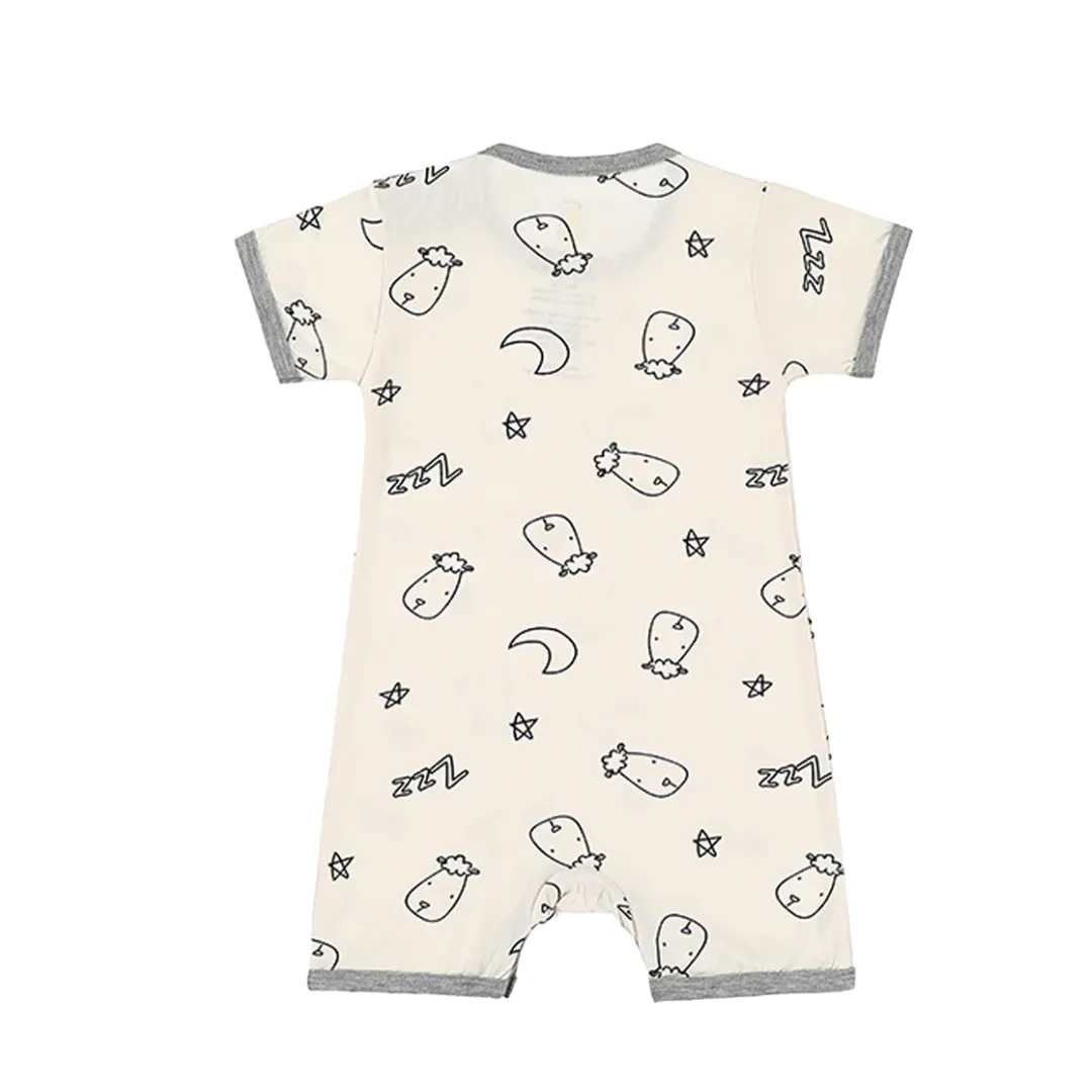 Baa Baa Sheepz Romper Short Sleeve Dream Baa Baa Yellow