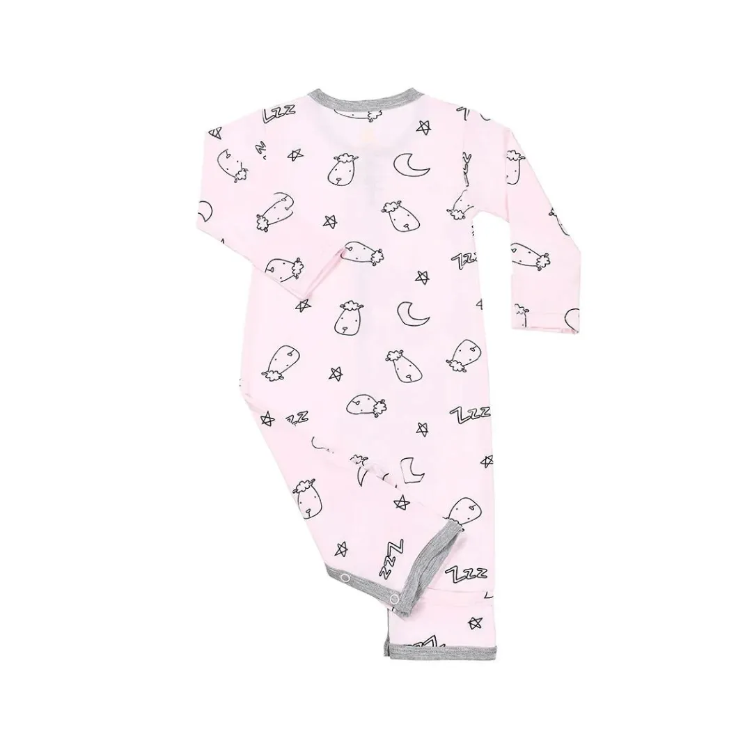 Baa Baa Sheepz Romper Sweet Dreams Baa Baa Pink - Snap