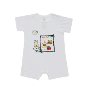 Baa Baa Sheepz SPECIAL EDITION - Romper Short Sleeve Menu White