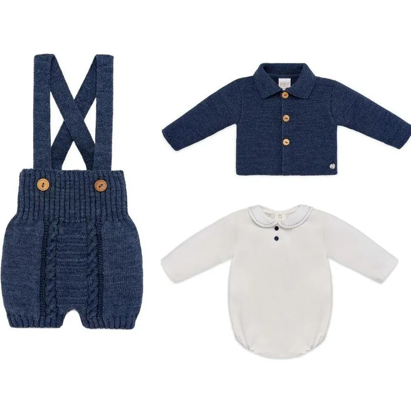 Baby Boys Cobalt Blue 'Orion' 3 Piece Set