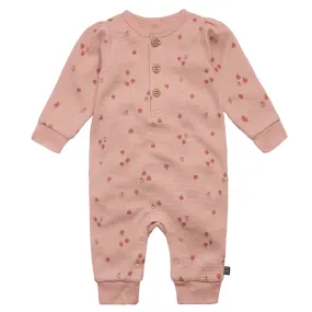 Baby Girls Little Apples Waffle Romper