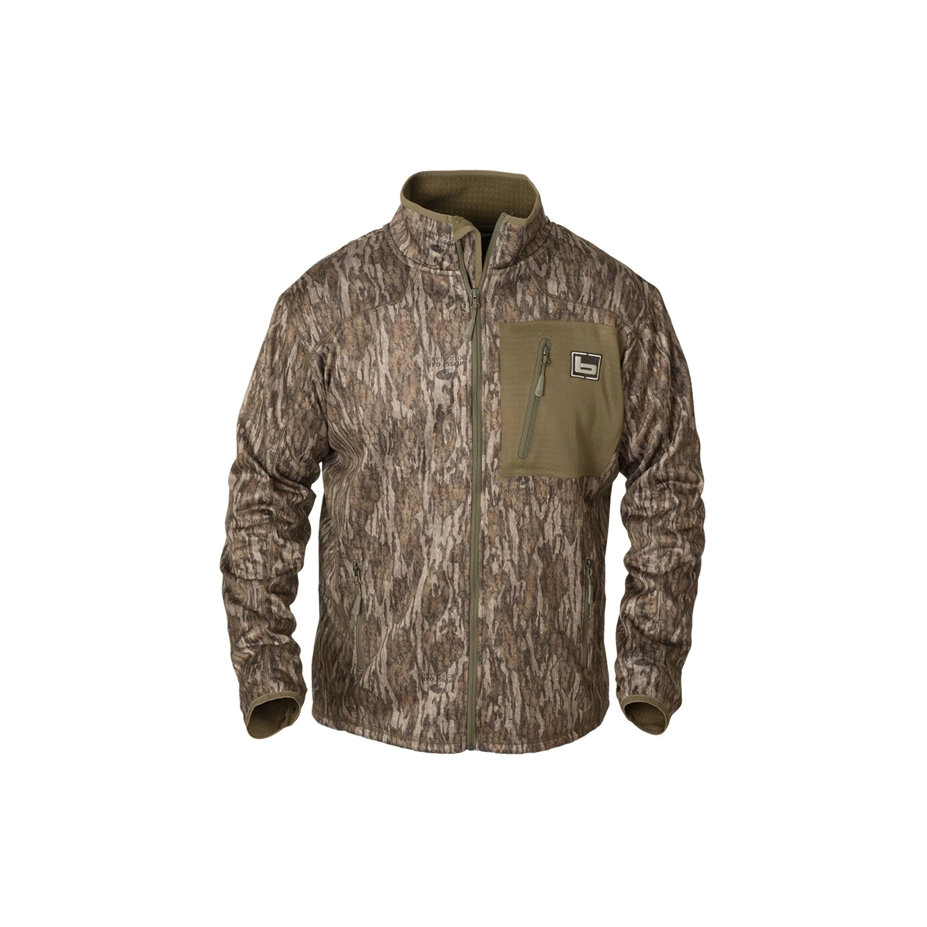 Banded Full Zip Mid-Layer Fleece Jacket