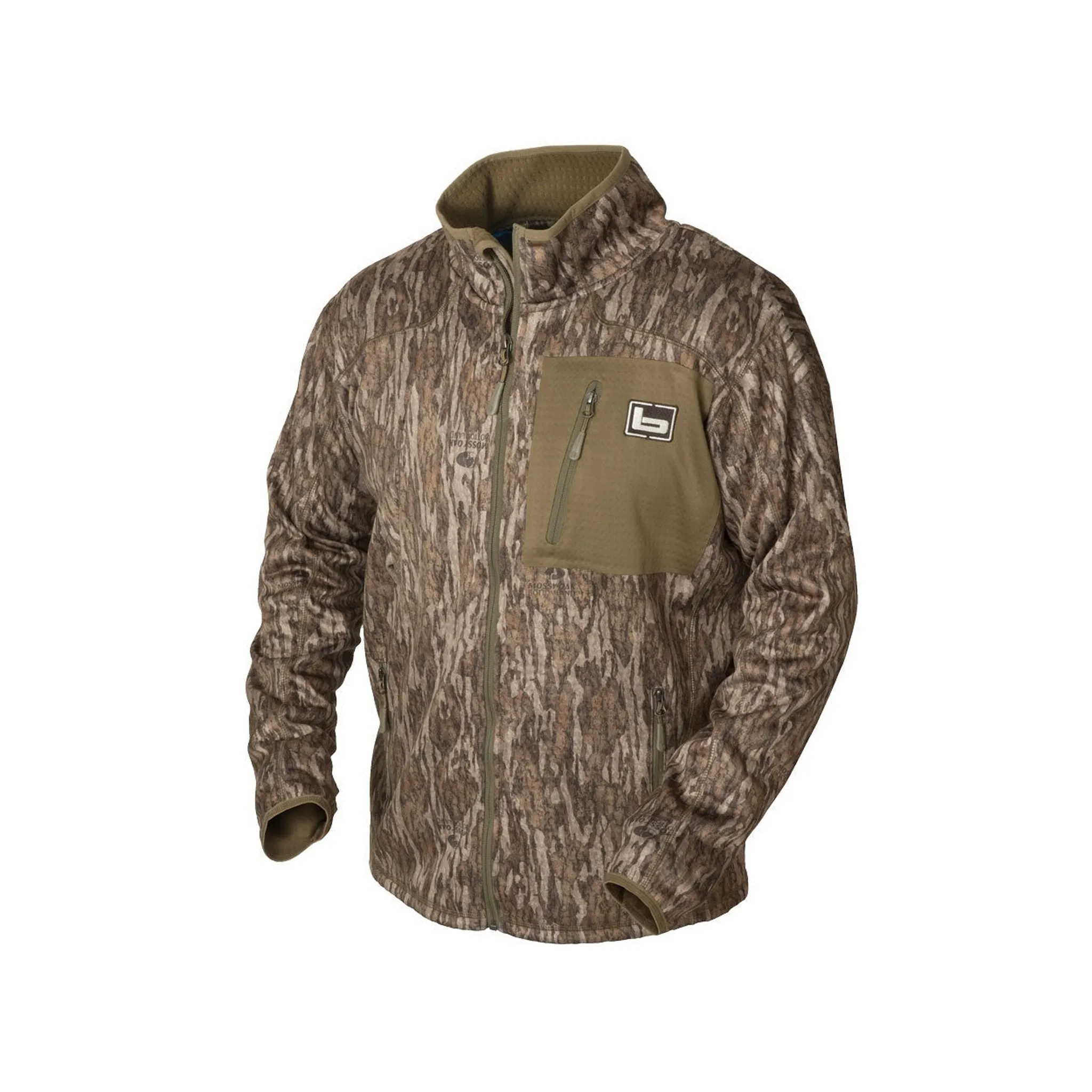 Banded Full Zip Mid-Layer Fleece Jacket