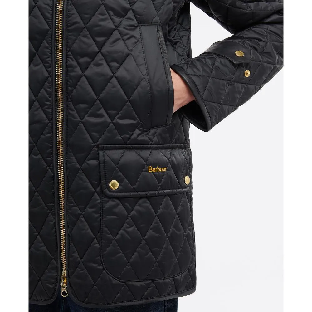 Barbour Kelham Ladies Quilted Jacket - Black/Ancient