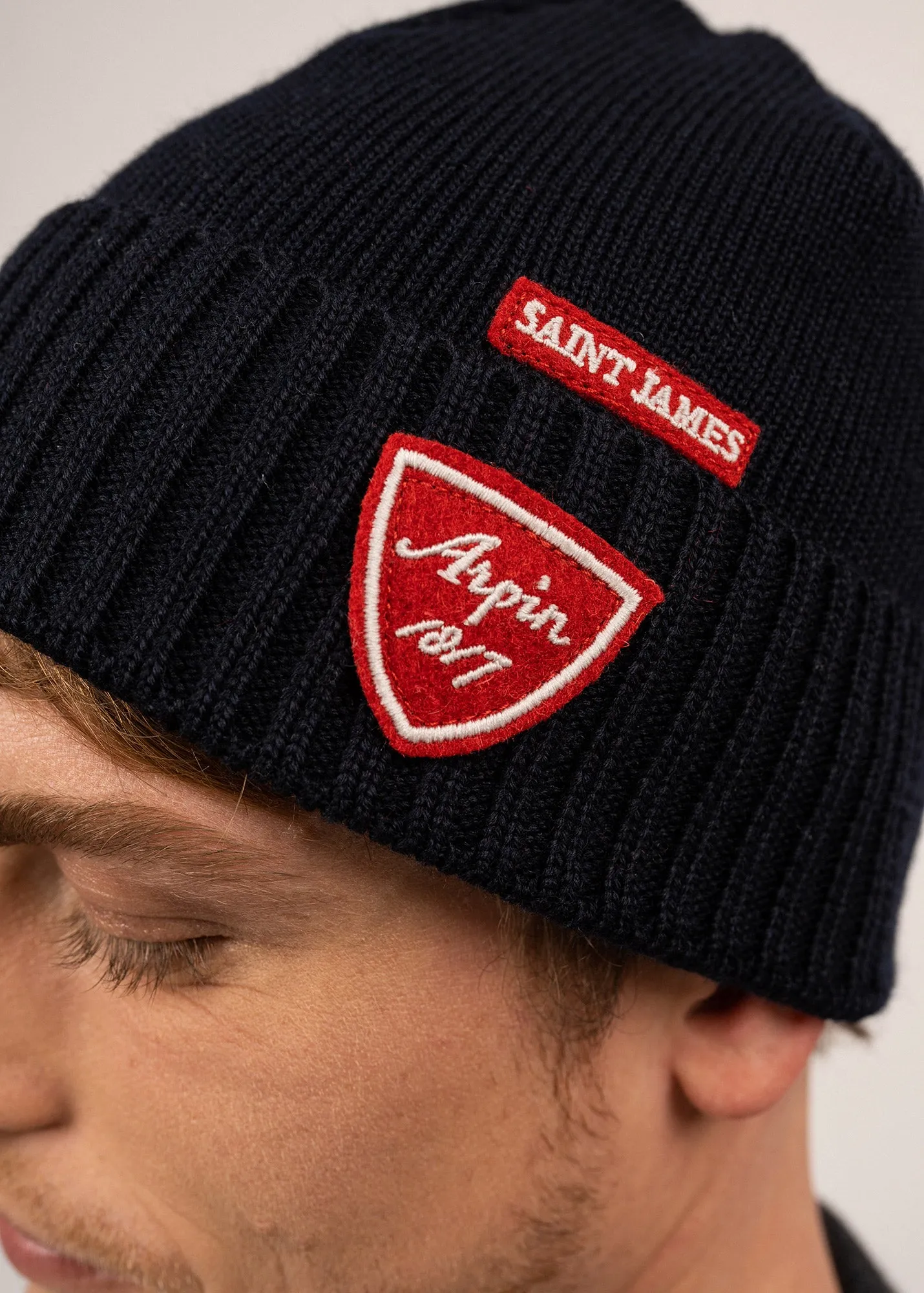 Becquet Arpin wool hat - SAINT JAMES x ARPIN (NAVY)