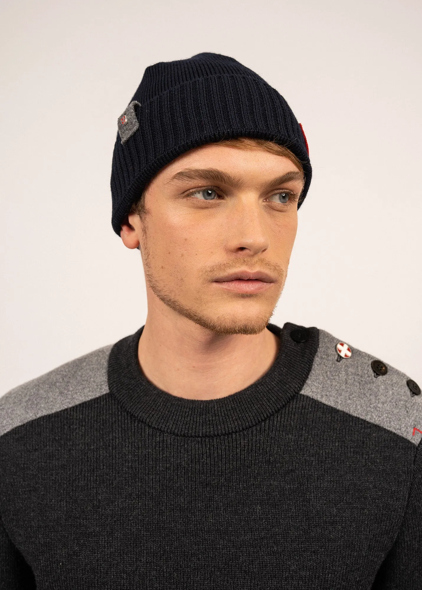 Becquet Arpin wool hat - SAINT JAMES x ARPIN (NAVY)