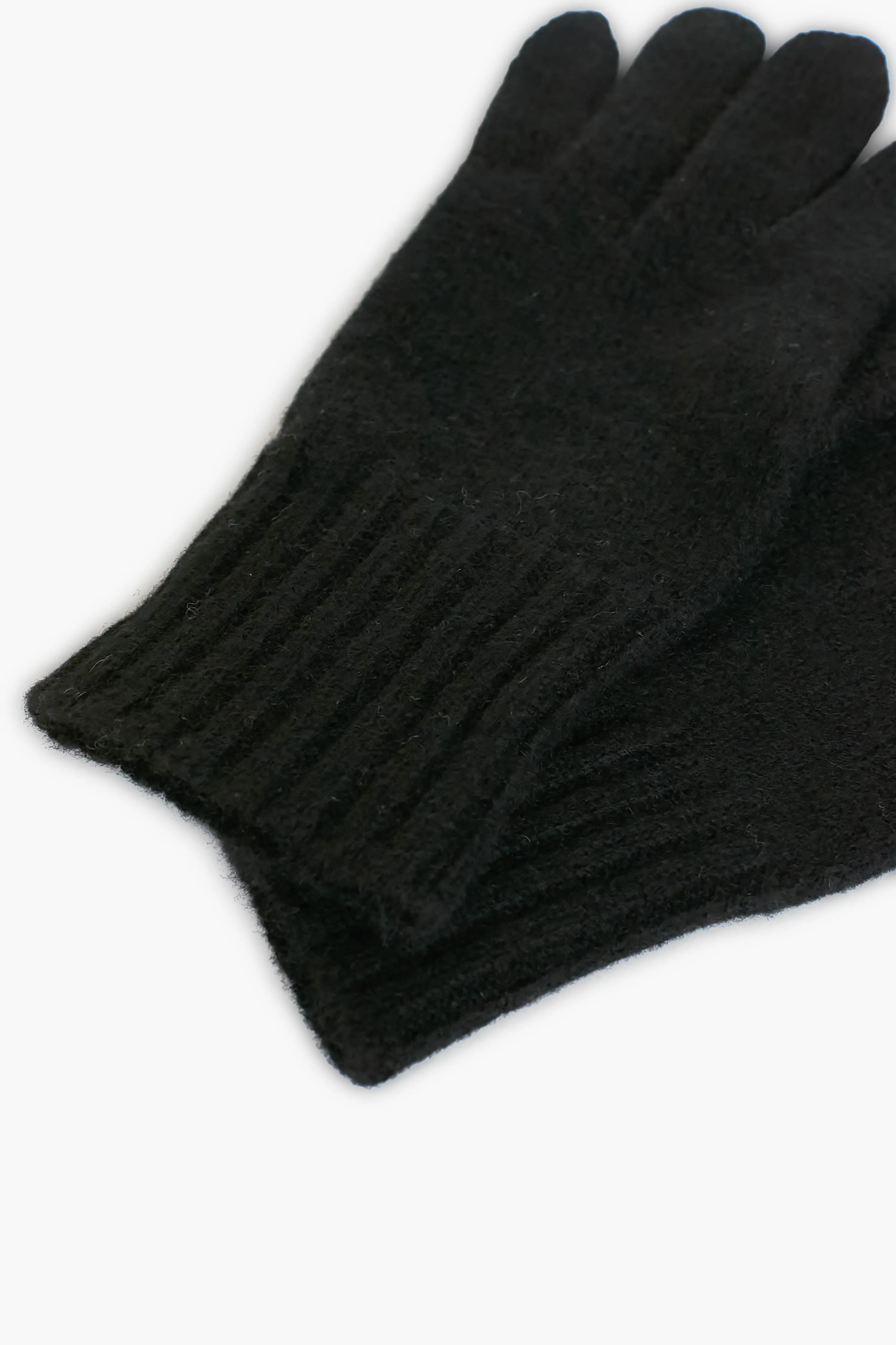 Black Cashmere Texting Gloves