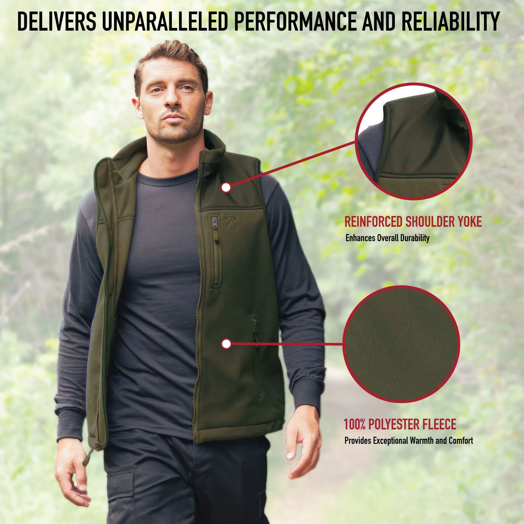 Black - Spec Ops Tactical Fleece Vest - Military tactical vest