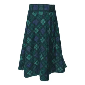 Black Watch Plaid Skirt