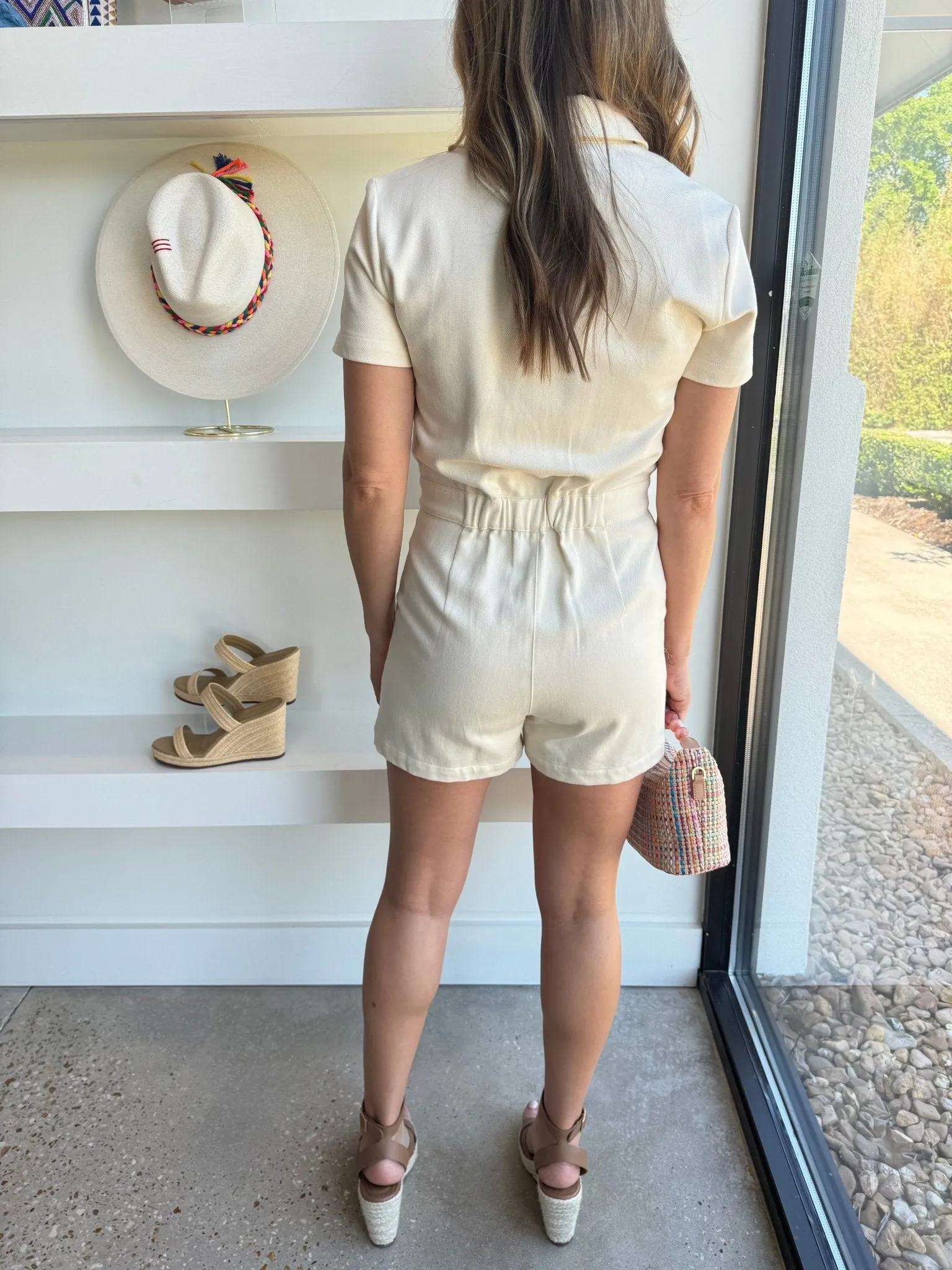 Bone Soft Twill Romper