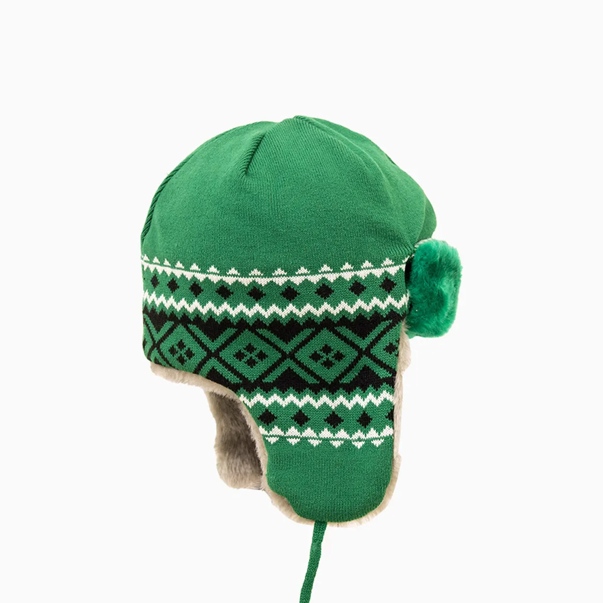 Boston Celtics NBA Trapper Knit Cuff Beanie Hat