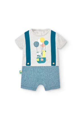 Boys Giraffe/Air Balloon Romper