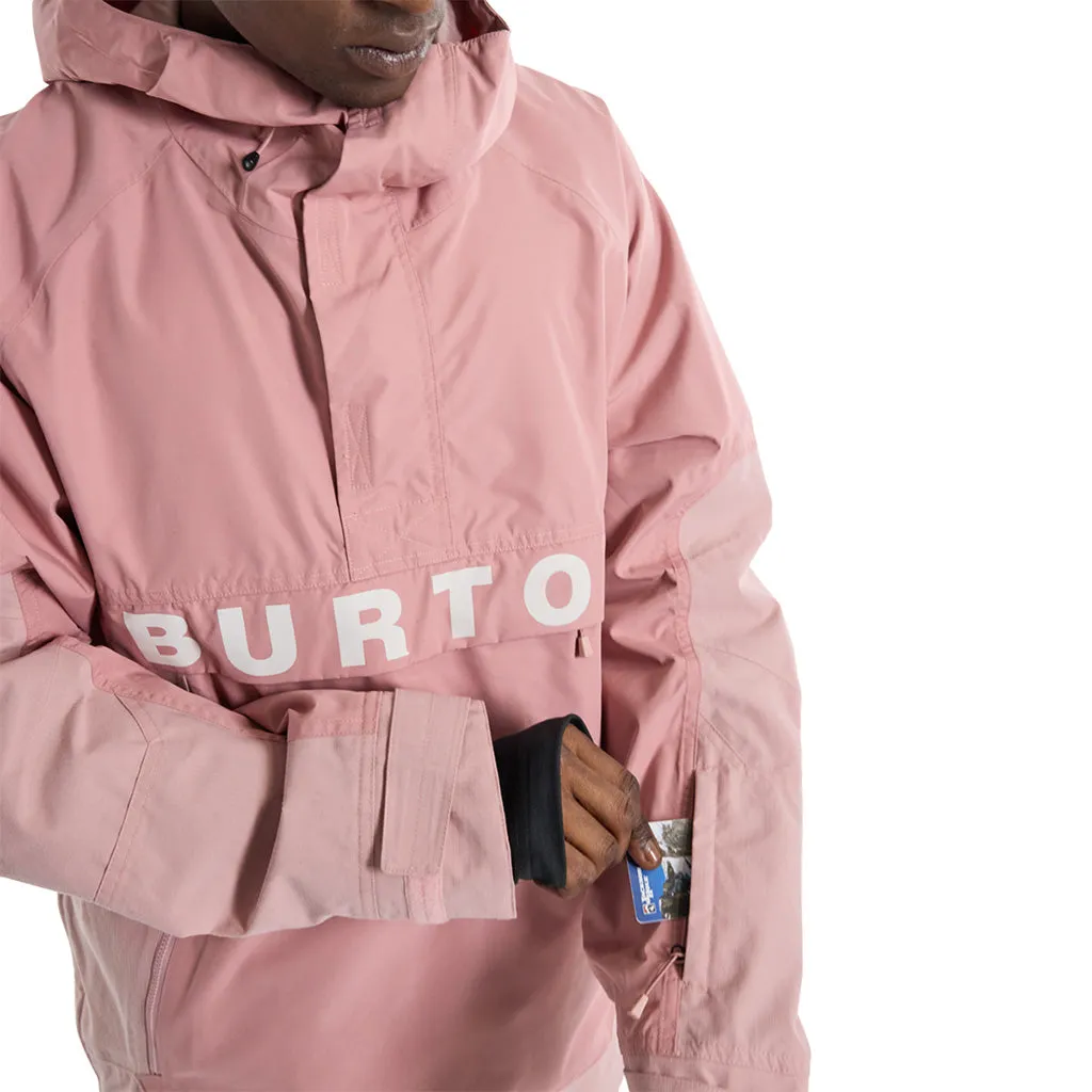 Burton 2024 Frostner Anorak Jacket - Powder Blush