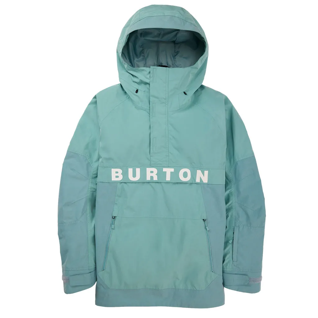 Burton 2024 Frostner Anorak Jacket - Rock Lichen