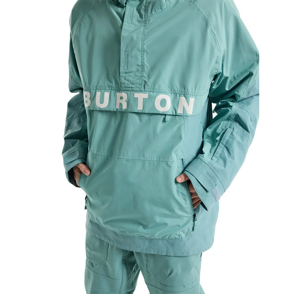 Burton 2024 Frostner Anorak Jacket - Rock Lichen