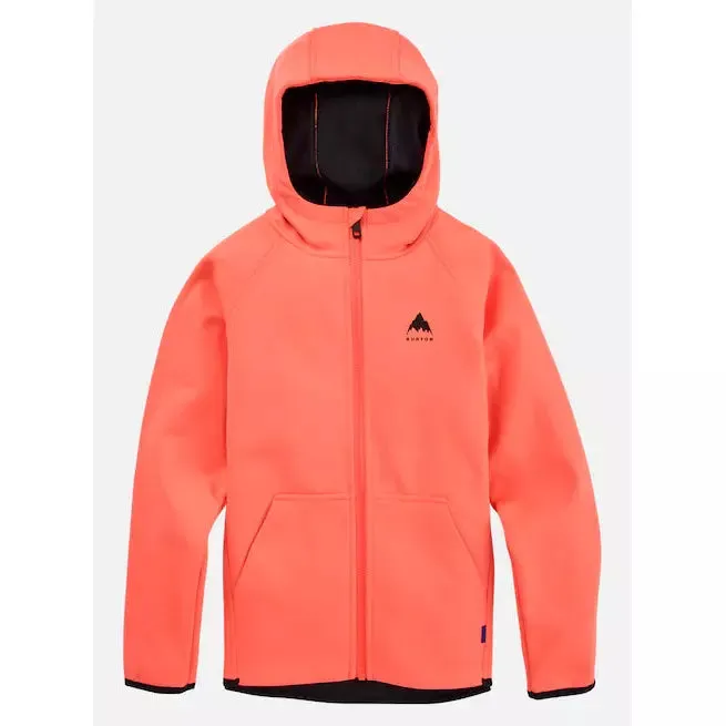 Burton Kids' Crown Weatherproof Full-Zip Fleece Tetra Orange