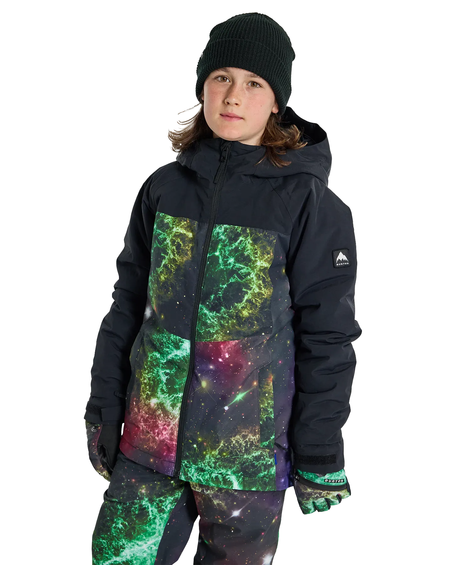 Burton Kids' Lodgepole 2L Snow Jacket - True Black/Painted Planets