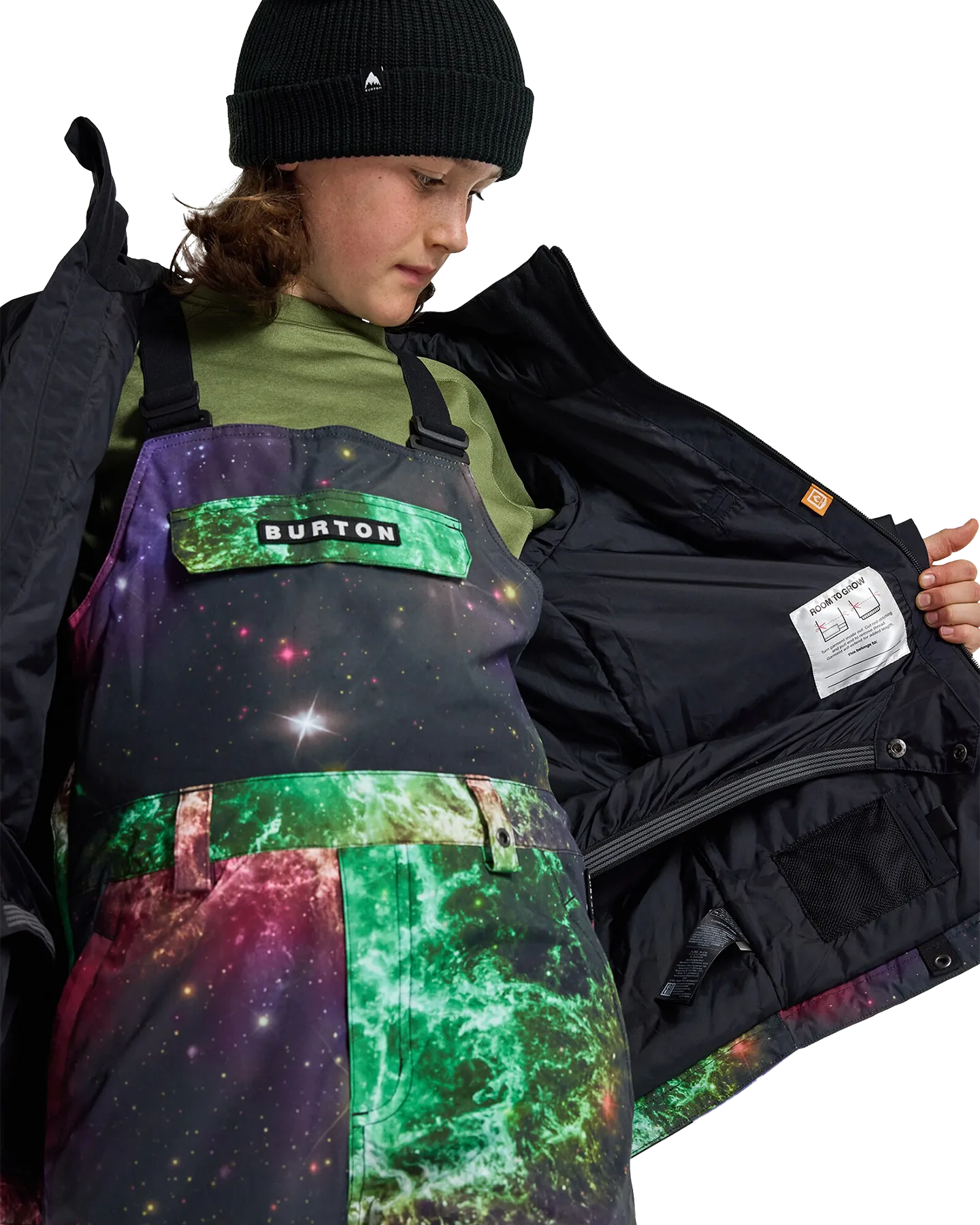 Burton Kids' Lodgepole 2L Snow Jacket - True Black/Painted Planets