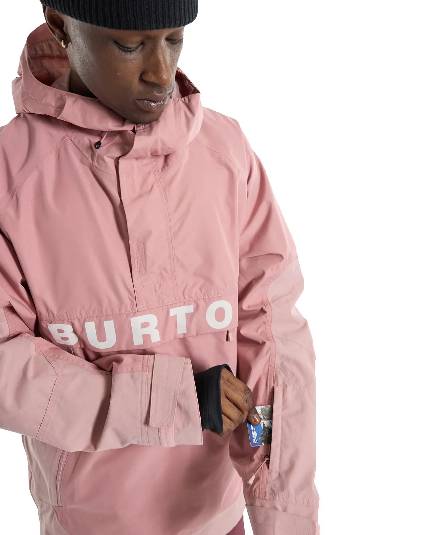 Burton Men's Frostner 2L Anorak Snow Jacket - Powder Blush