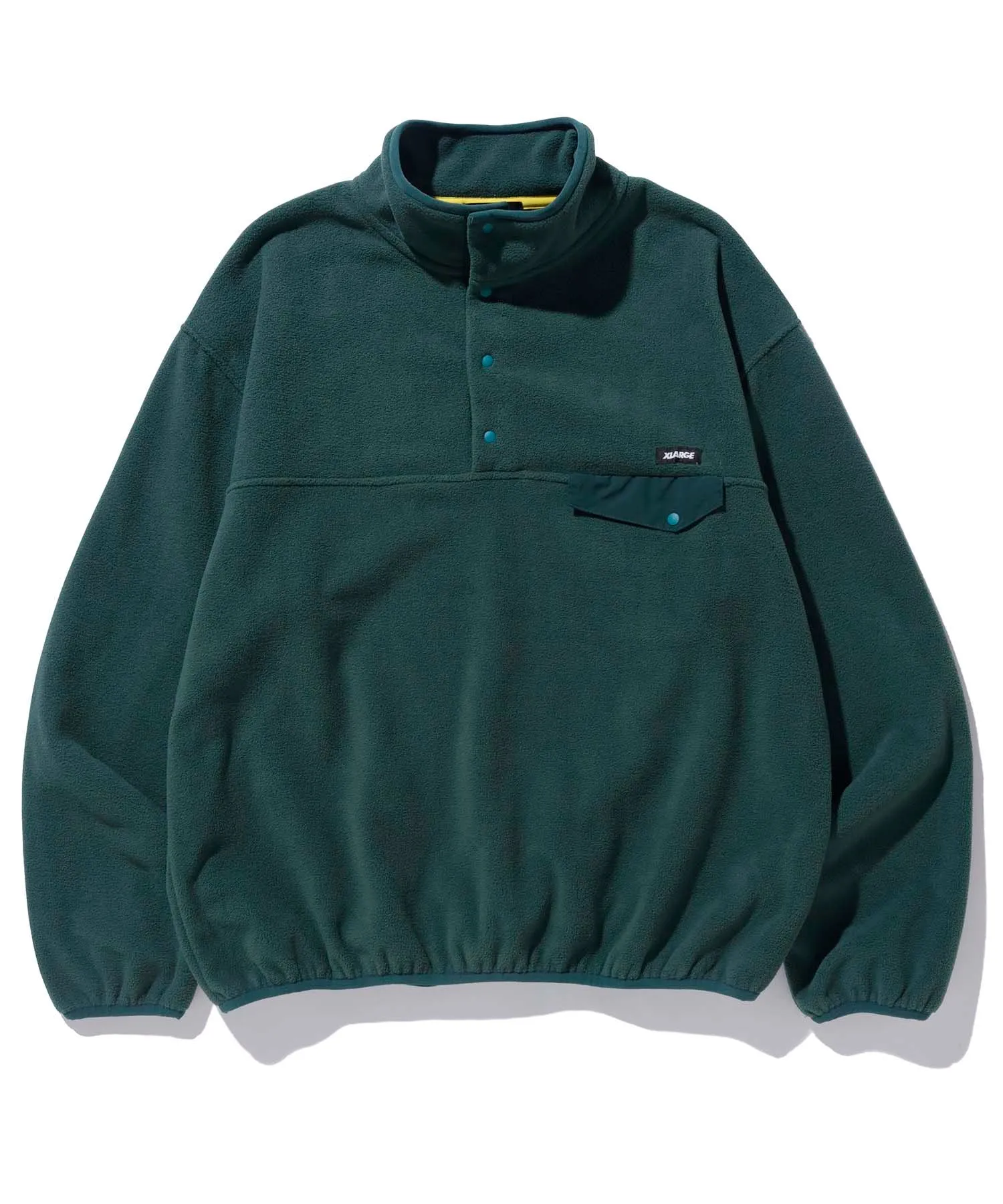 BUTTON-UP FLEECE PULLOVER