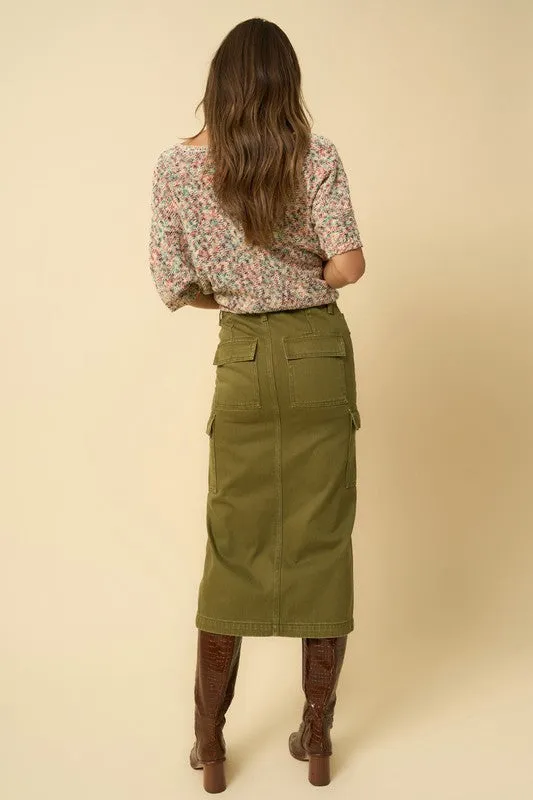 Cargo Midi Skirt