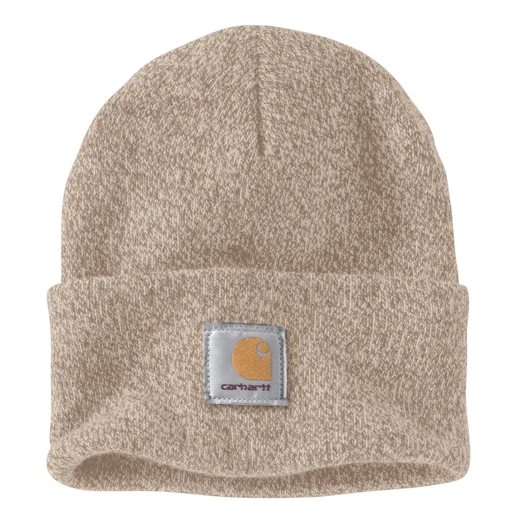 'Carhartt' Acrylic Knit Cuffed Beanie - Flaxseed / Oat Milk Marl