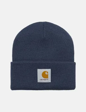 Carhartt-WIP Short Watch Beanie Hat - Enzian Blue