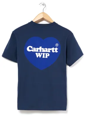 Carhartt WIP Women's Double Heart T-Shirt - Blue