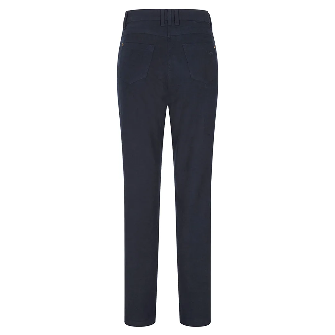 Catrine Ladies Technical Stretch Moleskin Jeans - Midnight Navy by Hoggs of Fife