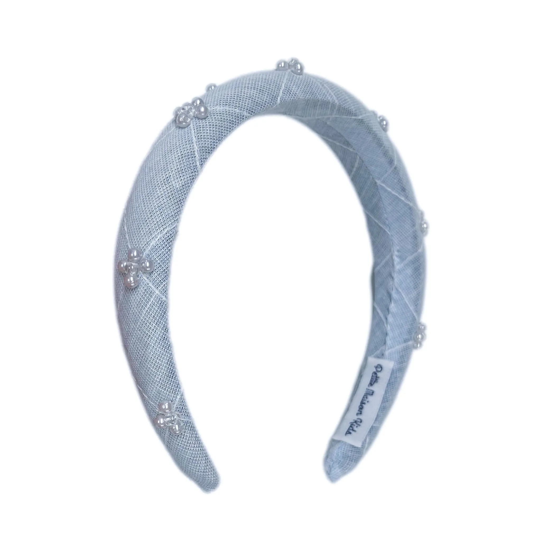 Charlotte Light Blue Linen Headband