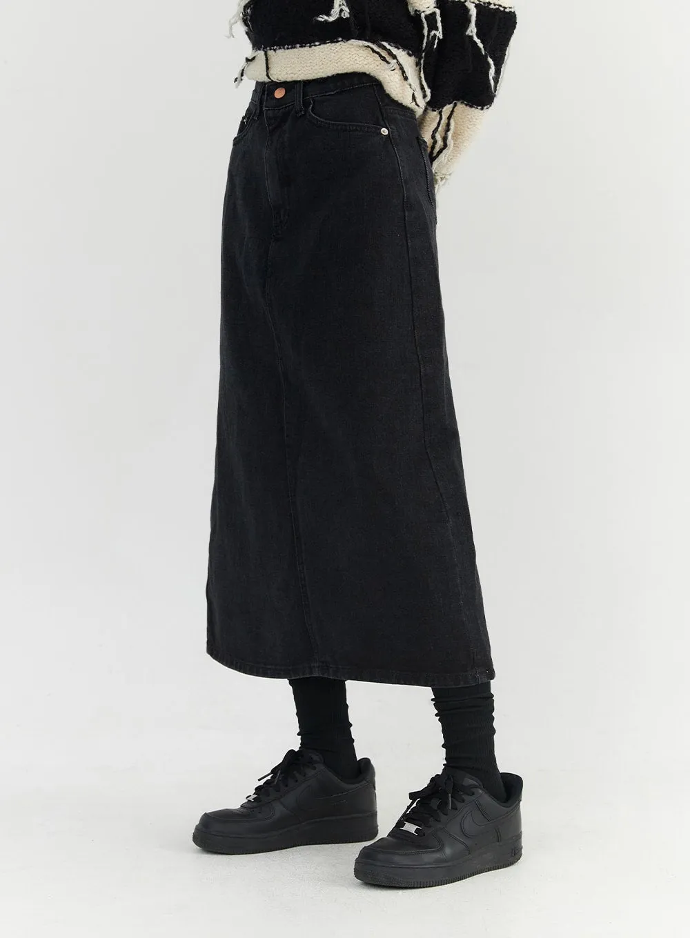 Classic Cotton Maxi Skirt  CO330