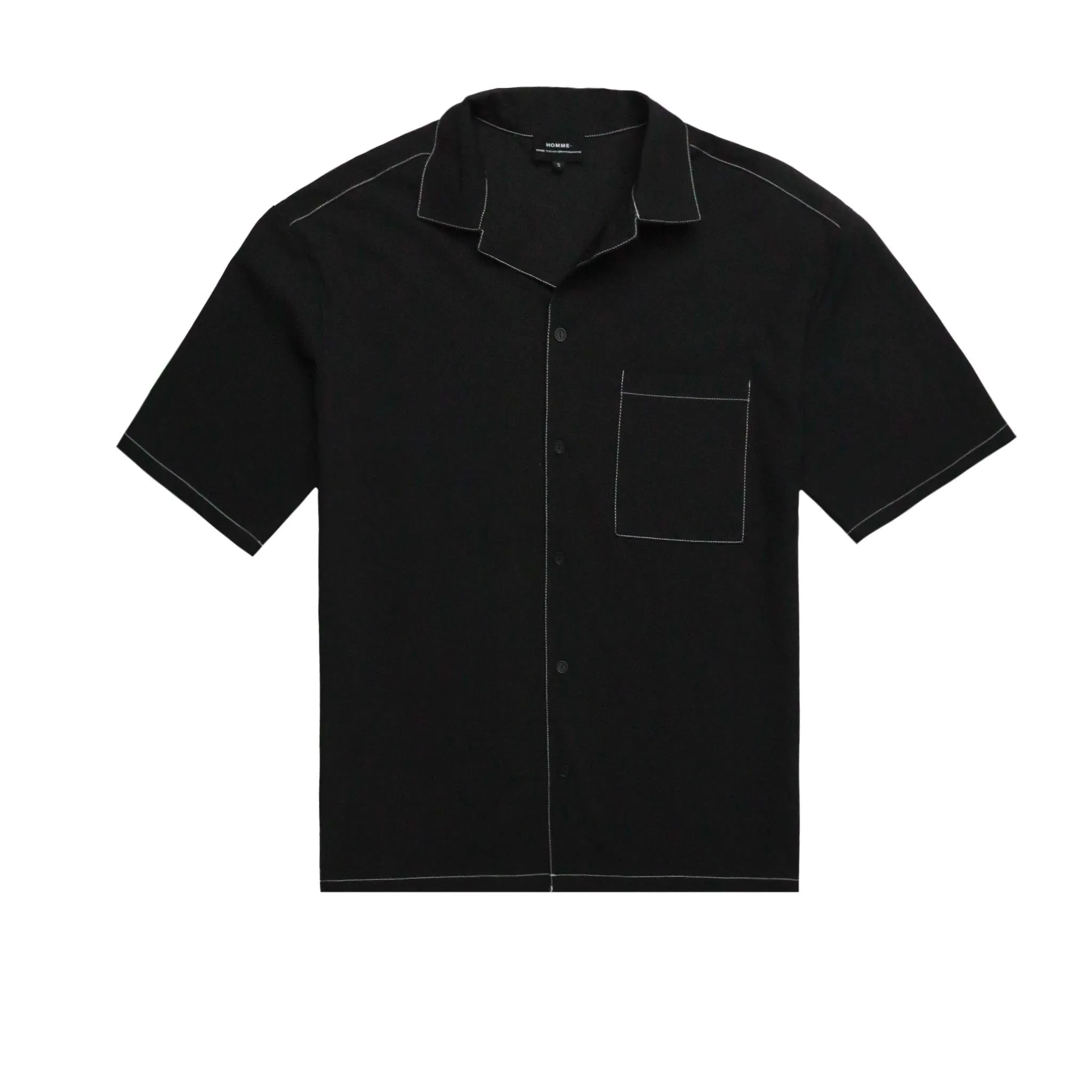 Contrast Stitch Short Sleeve Shirt