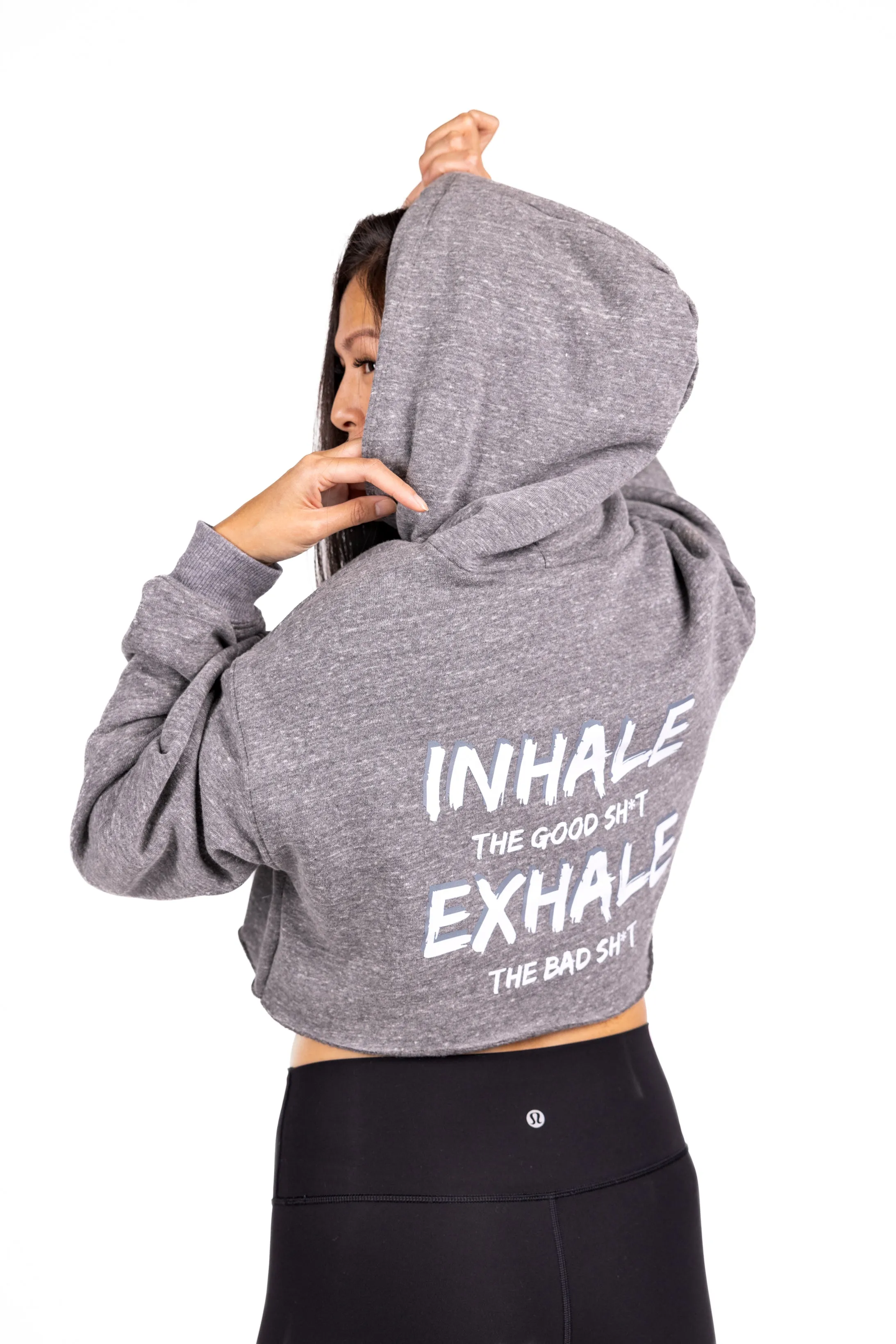 Cropped Fleece Hoodie