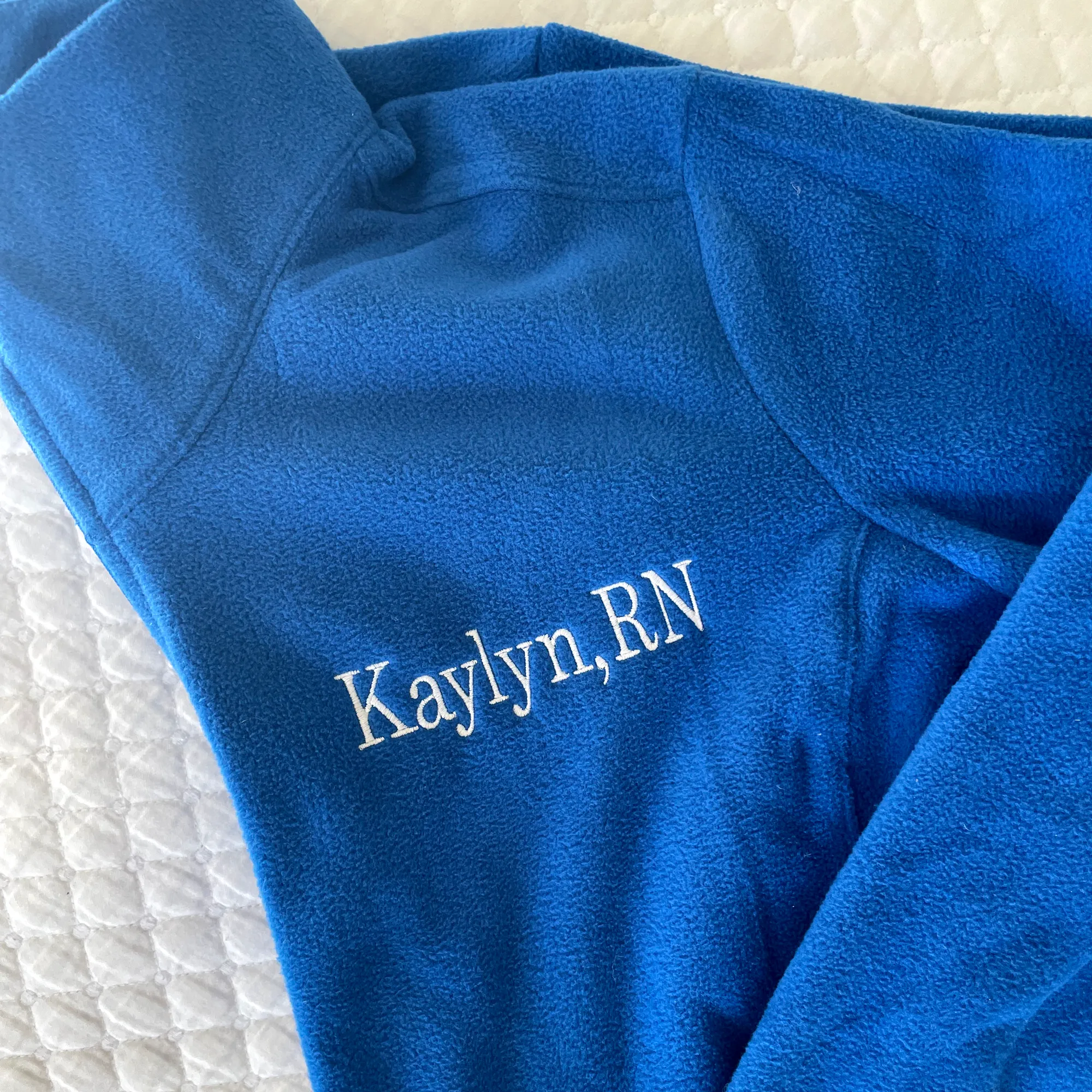 Custom Embroidered Microfleece Medical Jacket