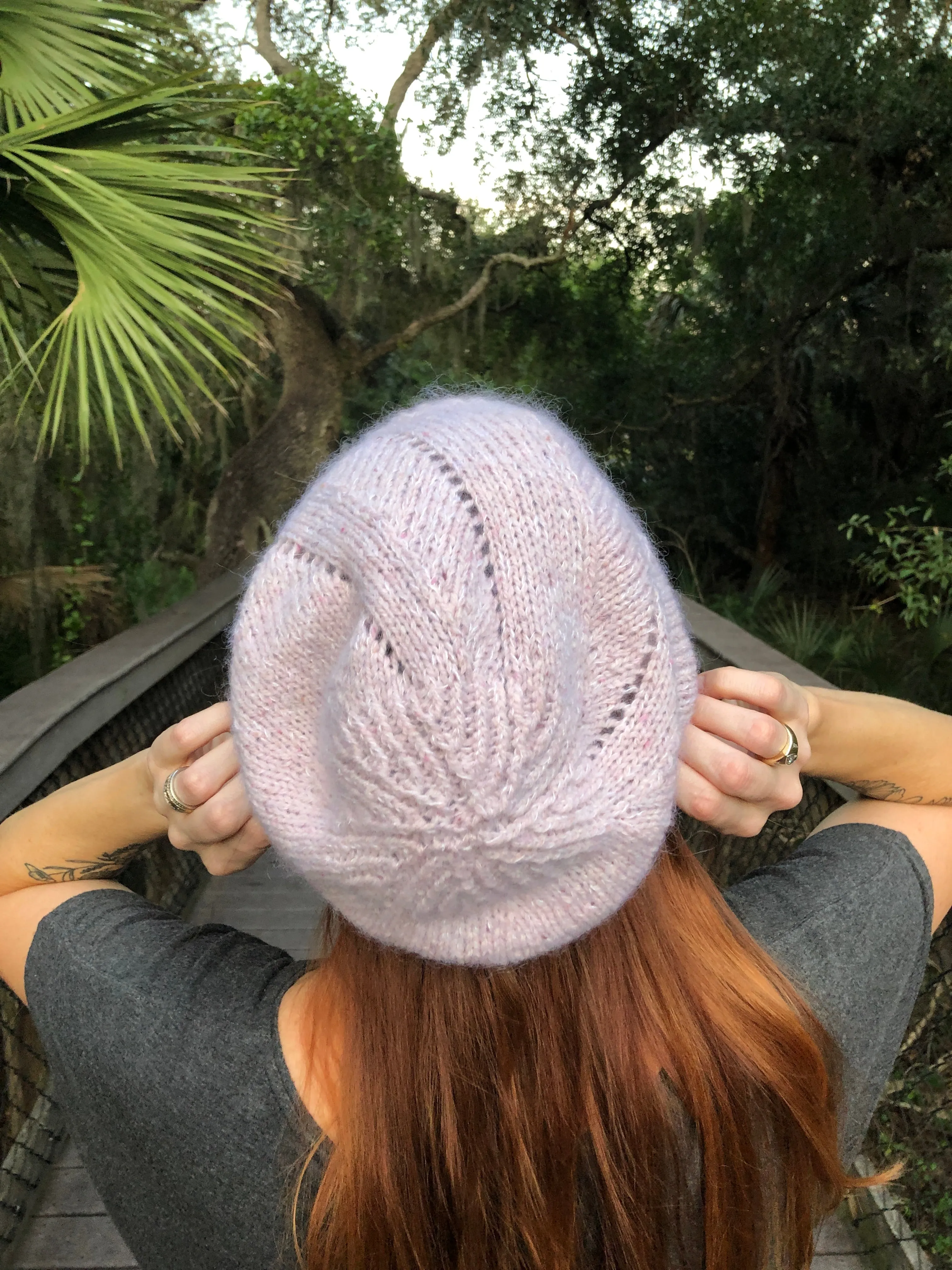 Daisetta Slouchy Hat Knitting Pattern Download