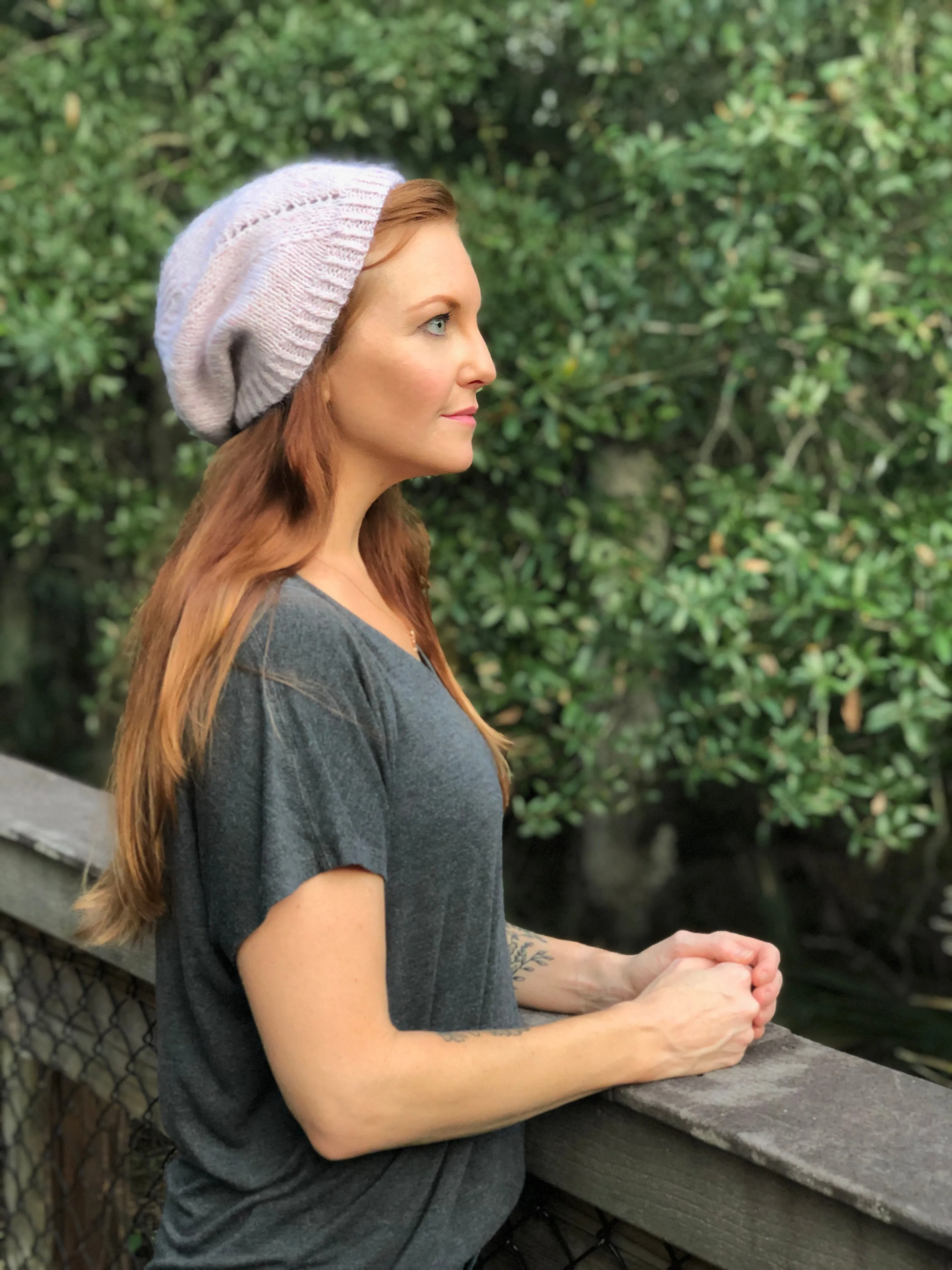 Daisetta Slouchy Hat Knitting Pattern Download